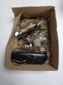 A box of assorted vintage spectacles