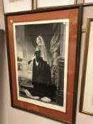 After H. V Angeli : Queen Victoria, photogravure, 70 cm x 45 cm, framed.
