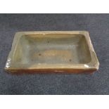 A 20th century salt glazed trough