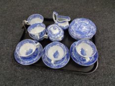 A twenty piece Spode Italian tea service