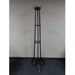 An Edwardian hat and coat stand