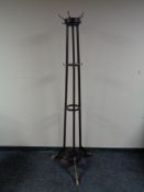 An Edwardian hat and coat stand