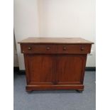 A Victorian mahogany double door chiffonier base CONDITION REPORT: Width 91.5cm.