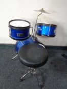 A child's drum kit