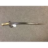 A French Chassepot bayonet