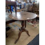 A George III mahogany tripod occasional table