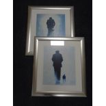 Two framed Alexander Millar prints - "Pals" and "The Dismount"