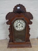 A late nineteenth century American mantel clock by the Ansonia clock company