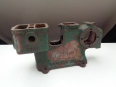 A vintage engine block