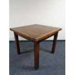 A 1930's oak pull out dining table