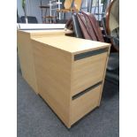 Two drawer office filing chest