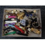 A tray of assorted lady's wristwatches including Mirage,