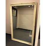 A 5' x 3' ivory style framed mirror