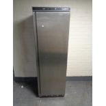 A Combi Steel stainless steel upright commercial freezer.