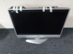 A Panasonic Viera 32" LCD TV with remote