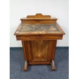 A Victorian inlaid walnut Davenport