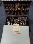 A canteen of Italian gold plated cutlery