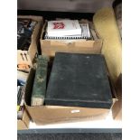 Two boxes of antiquarian books,