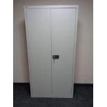 A Bisley double door metal stationary cabinet,