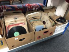 A large collection of 78's