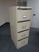 A Lucky metal filing cabinet (no key)