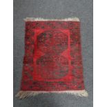 A small Bokhara rug,