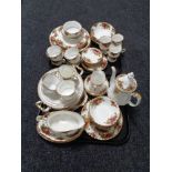 A collection of approximately sixty six pieces of Royal Albert Old Country Roses tea and dinner