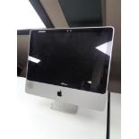 An Apple Mac monitor