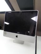 An Apple Mac monitor