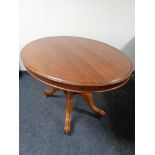 A Victorian mahogany tilt top breakfast table