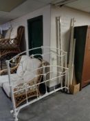 A 5' metal bed frame