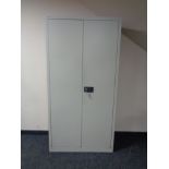 A Bisley double door metal stationary cabinet,