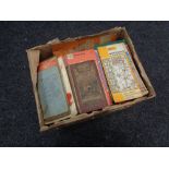 * Withdrawn * A box of vintage road maps,