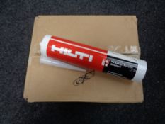 A box of Hilti firestop acrylic sealant