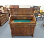 A nineteenth century mahogany bureau