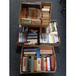 Five boxes of books, novels,