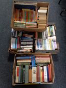 Five boxes of books, novels,