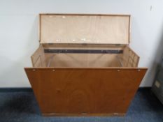 A mid 20th century ply wood document cabinet