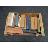 A box of antiquarian and later books relating to horses and hounds,