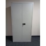 A Bisley double door metal stationary cabinet,