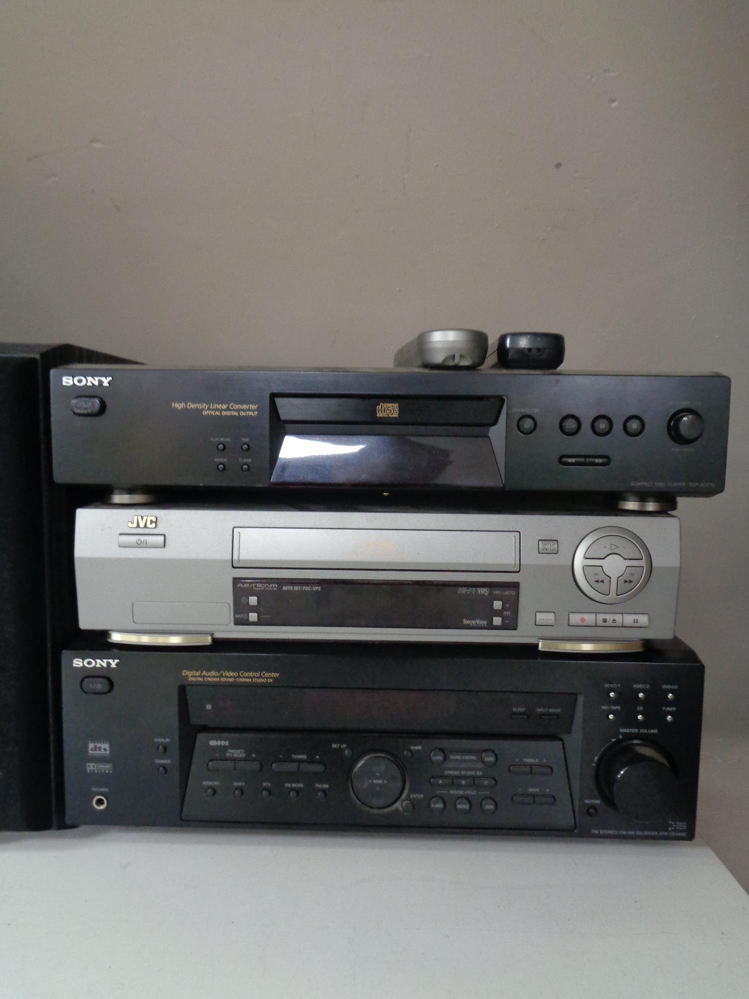 A Sony Linear converter together with a Sony digital audio video control centre,