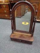 A nineteenth century mahogany dressing table mirror