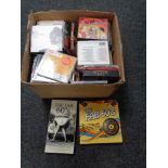 A box of CD's, fab 60's box sets,