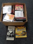 A box of CD's, fab 60's box sets,