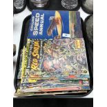 A tray of vintage Marvel and other comics, DC,