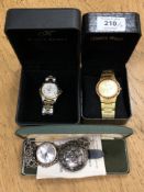 A gent's watch signed Klaus-Kobec, Entourage, together with a Gianni Ricci watch,