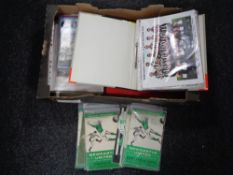 A box of mid century and later football programmes, Newcastle United home and away games,