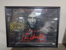 A framed The Libertine film poster