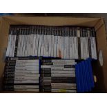 A box of PS2 games