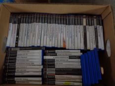 A box of PS2 games